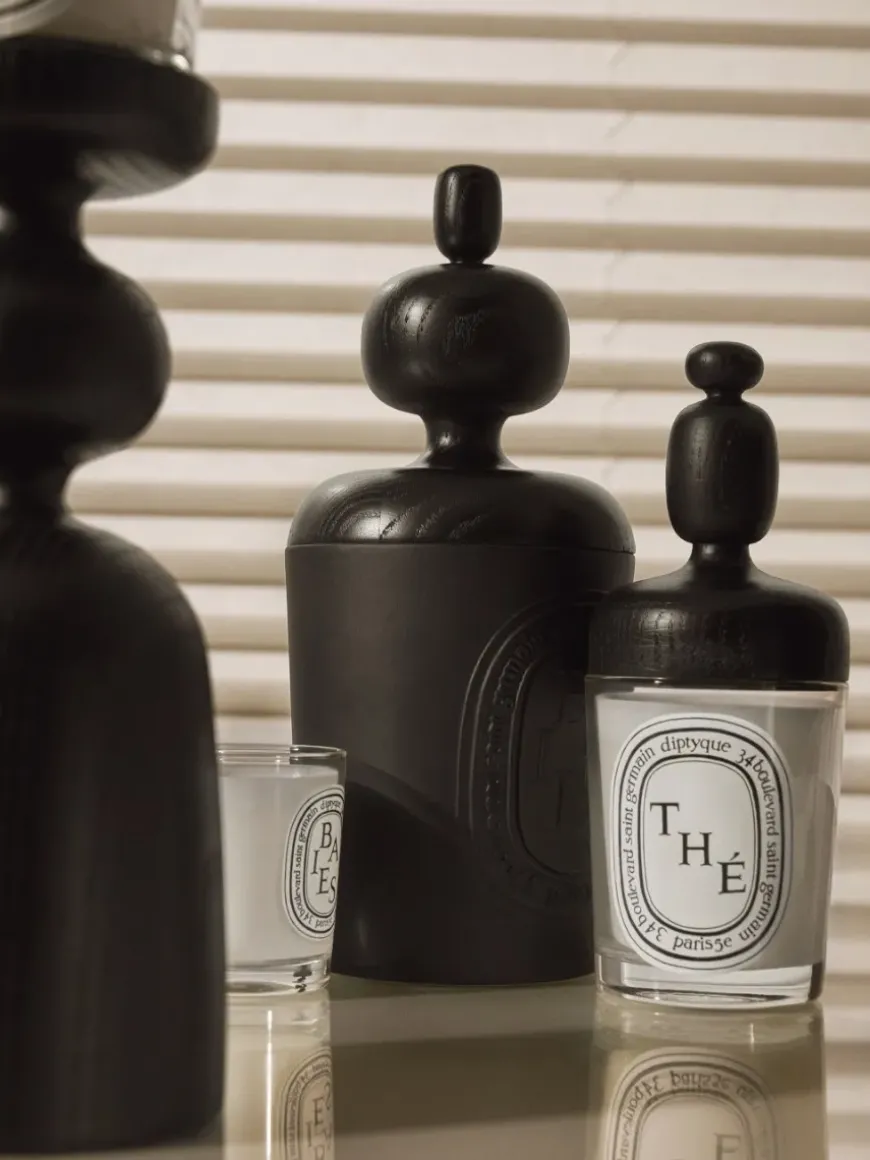 Black Astragal lid For large candle-Diptyque Best