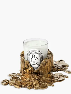 Medium gold bronze candle holder For classic candles-Diptyque Online