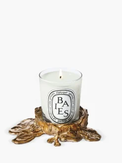 Small gold bronze candle holder For classic candles-Diptyque Sale